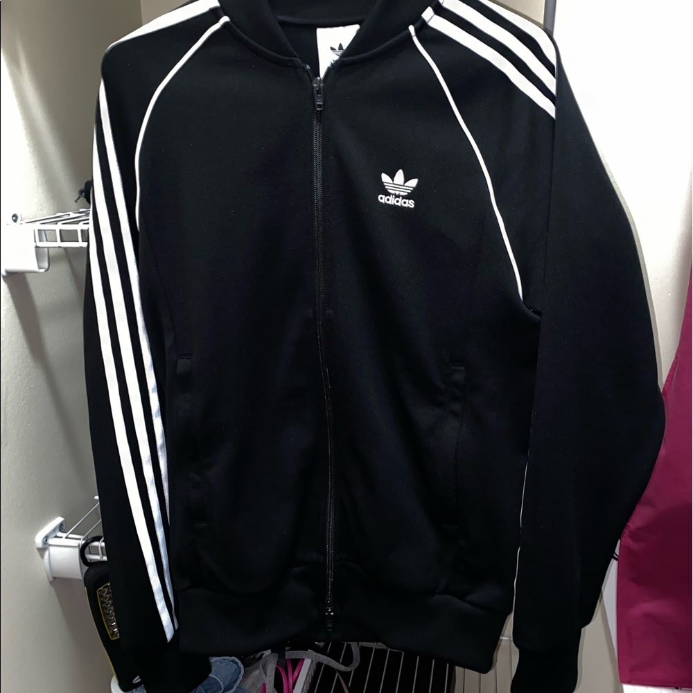 Adidas Black Zip Up